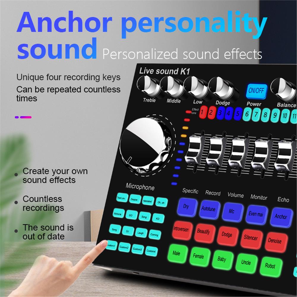 Live Sound Card Portable Inter - Audio And Music Mixer recension och pris