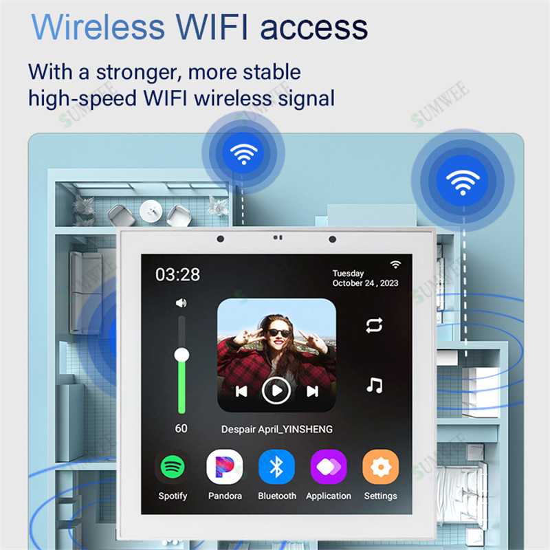 4 Inch Android 11 Tuya Smart H - Audio Music Background recension och pris