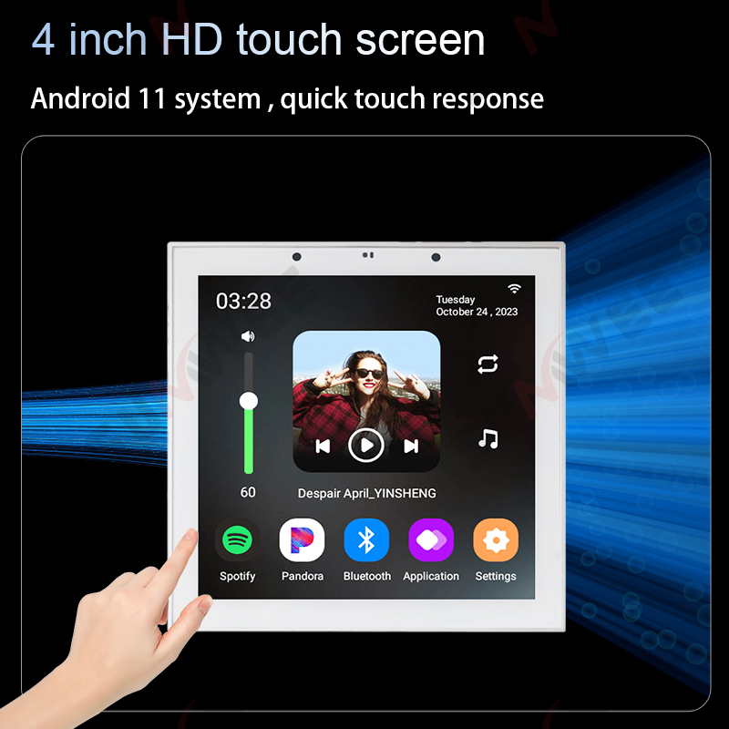 4 Inch Android 11 Tuya Smart H - Audio Music Background recension och pris
