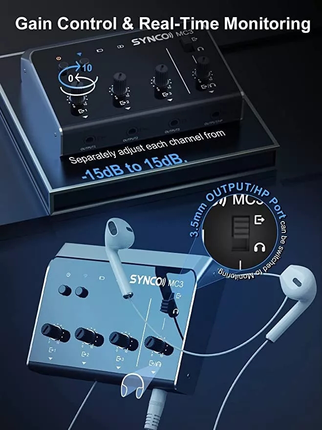 Synco MC3 Lite Audio Mixer 4 C - Audio And Music Mixer recension och pris