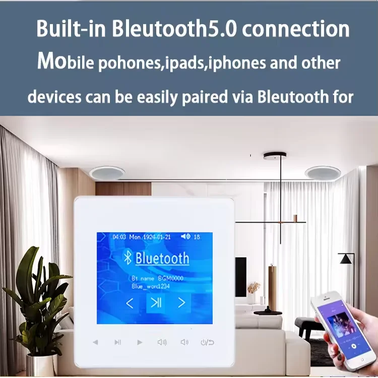 Home Bluetooth Wall Amplifier  - Audio Music Background recension och pris