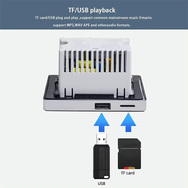 Home Bluetooth Wall Amplifier  - Audio Music Background recension och pris