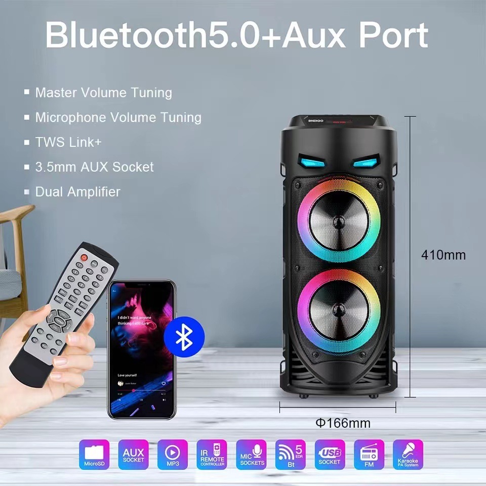 Large Square Dance Portable Bl - Audio Music Center recension och pris