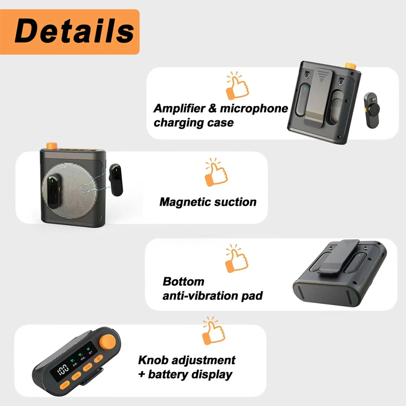 Portable Voice Amplifier with  - Portable Amplifier Mini recension och pris