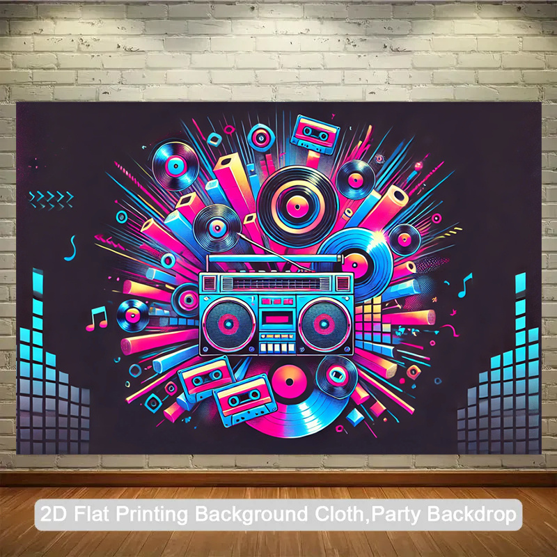 2D flat, 1-piece product. Retr - Audio Music Background recension och pris