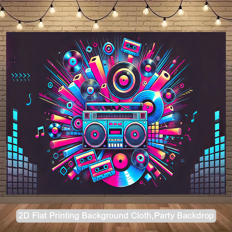 2D flat, 1-piece product. Retr - Audio Music Background recension och pris