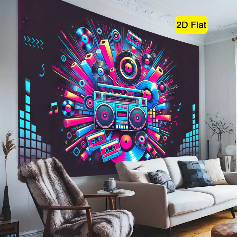 2D flat, 1-piece product. Retr - Audio Music Background recension och pris