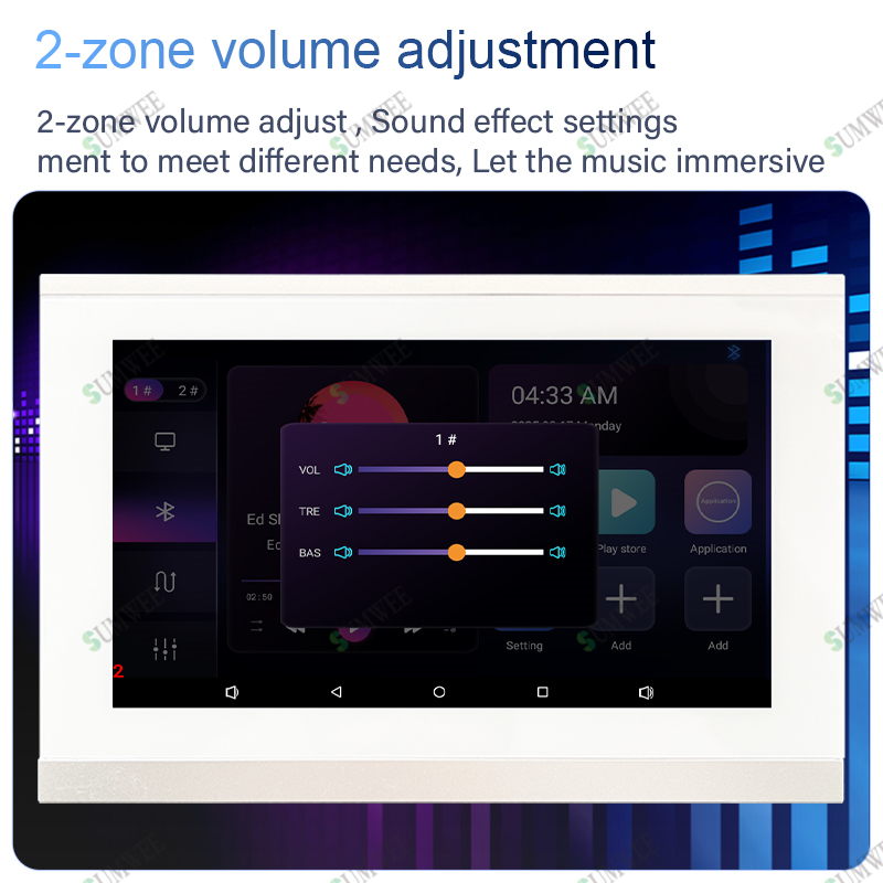7 Inch Touch Screen 2 Zone Sma - Audio Music Background recension och pris