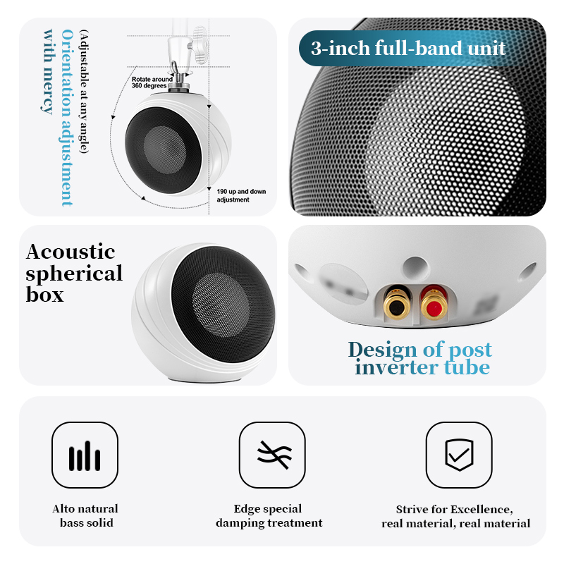Oupushi ceiling mounted wall m - Audio Music Background recension och pris