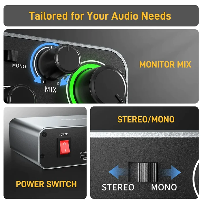 MAONO PS22 Professional Audio  - Audio And Music Mixer recension och pris