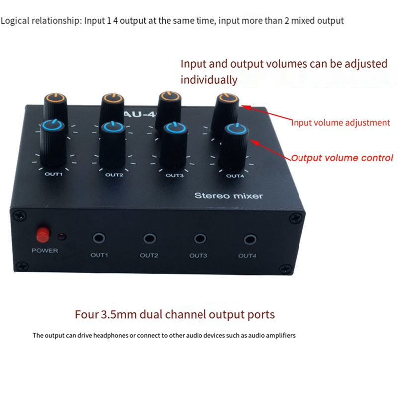 M07K-AU-404 Stereo Sound Four  - Audio And Music Mixer recension och pris