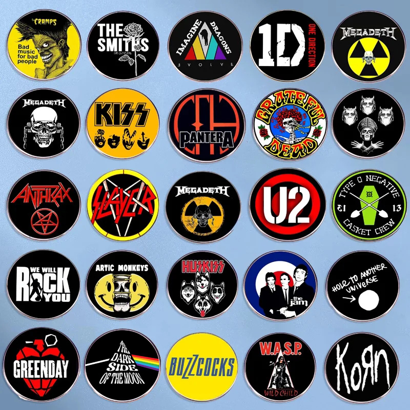 Pop Rock Band Pin Punk Music B - Audio Music Lollipop recension och pris