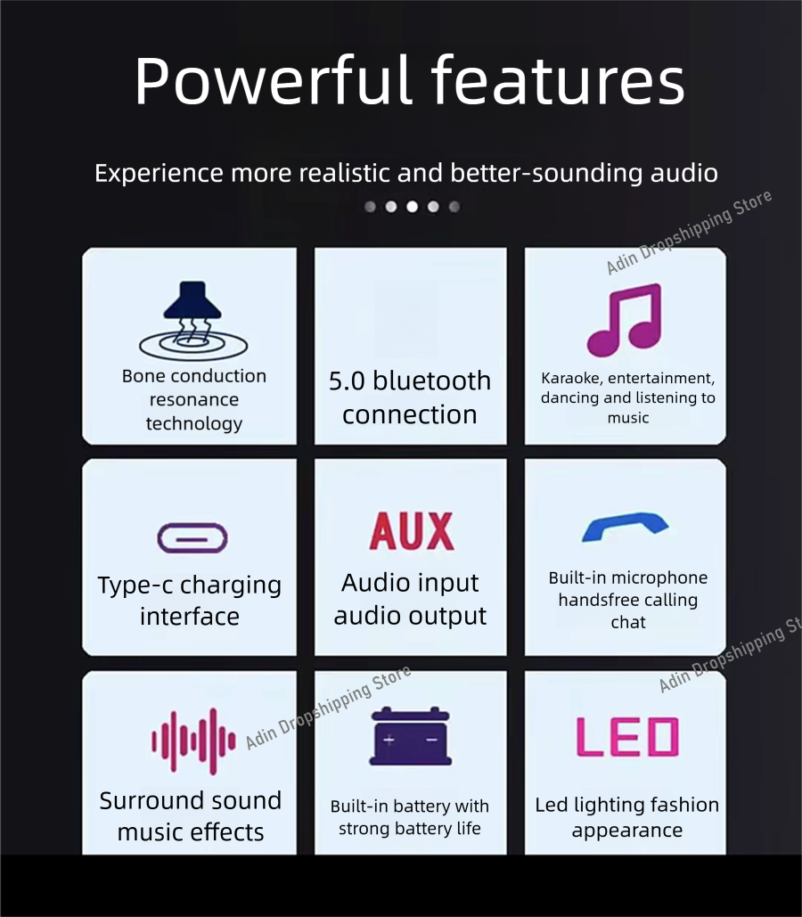 Adin 26w Vibration Bluetooth S - Audio Music Center recension och pris
