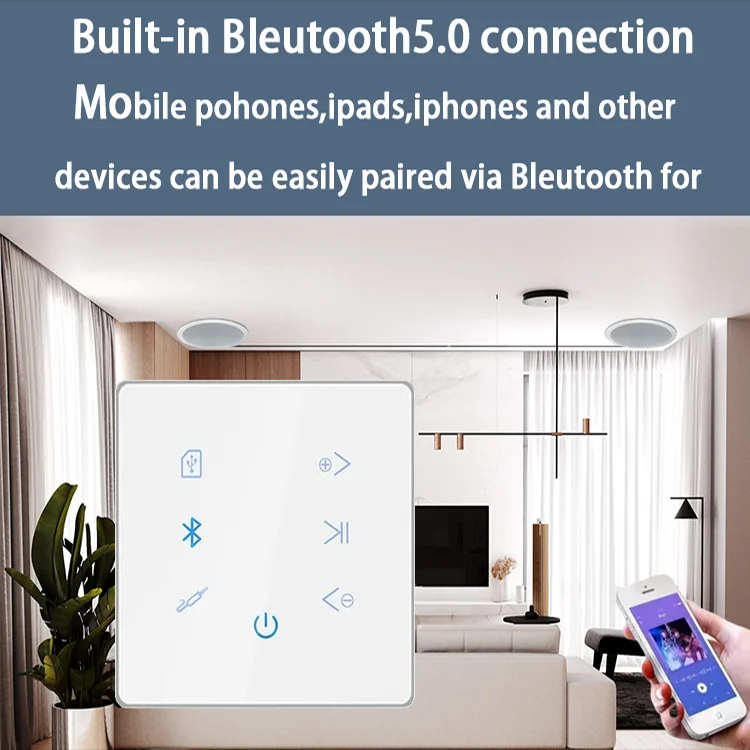 Bluetooth Wall Amplifier Home  - Audio Music Background recension och pris