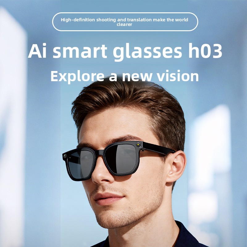 New 2026 H03 Smart Glasses 8MP - Audio Music Recognition recension och pris