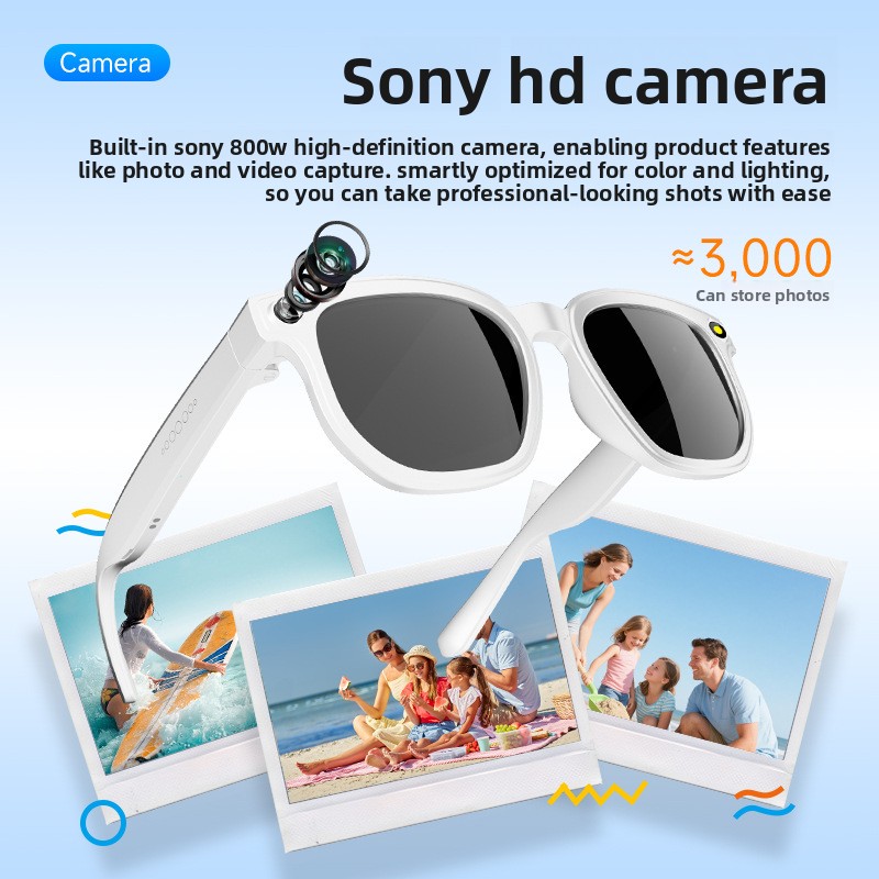New 2026 H03 Smart Glasses 8MP - Audio Music Recognition recension och pris