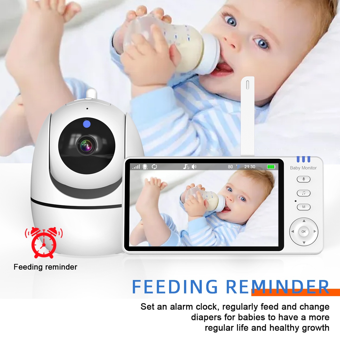 5 Inch Video Baby Monitor 2.4G - Audio Music Network recension och pris