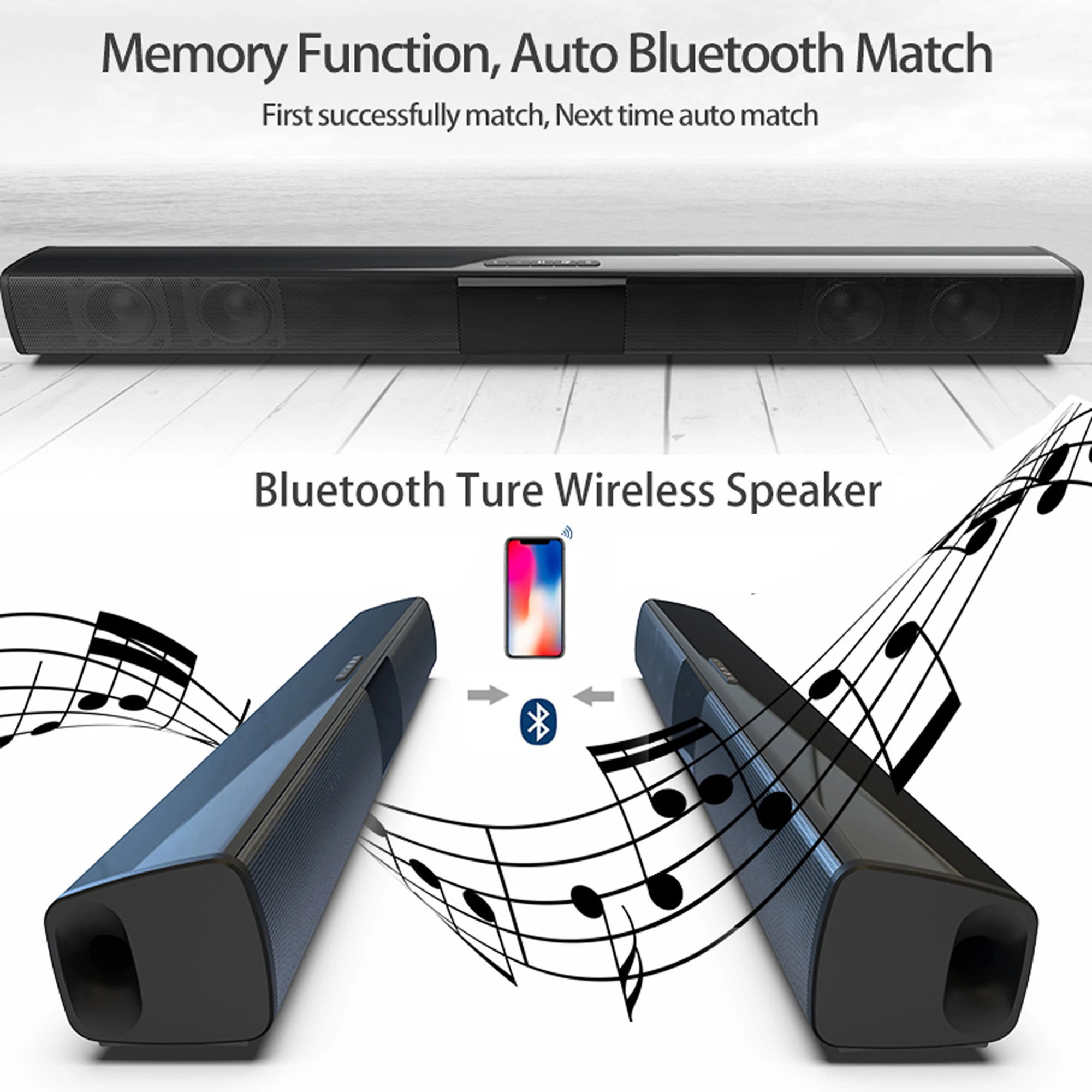 40W High Power Soundbar for TV - Audio Music Center recension och pris