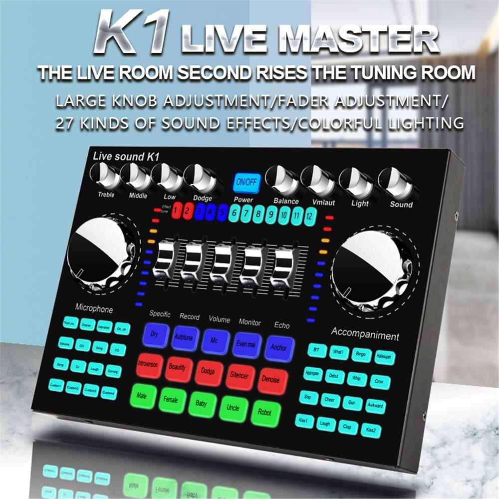 K1 Audio Mixer Live Sound Card - Audio And Music Mixer recension och pris