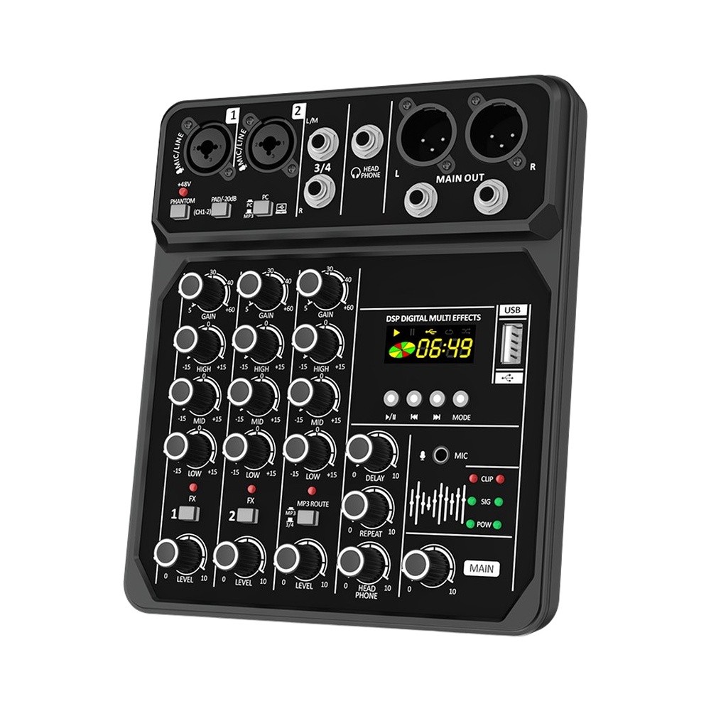 Portable 4-Channel Audio Mixer - Audio And Music Mixer recension och pris
