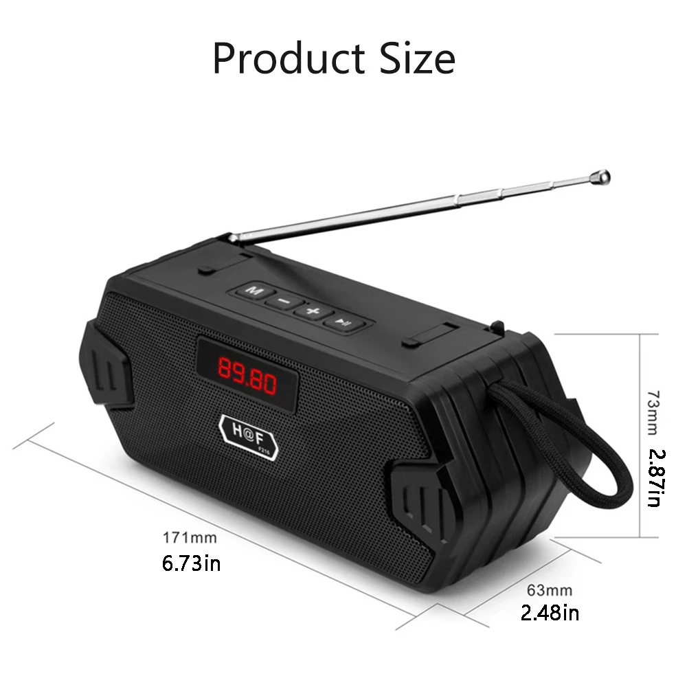 Bass Hifi Outdoor Portable Aux - Audio Music Center recension och pris