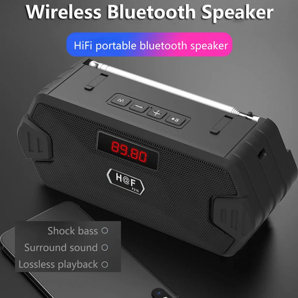 Bass Hifi Outdoor Portable Aux - Audio Music Center recension och pris