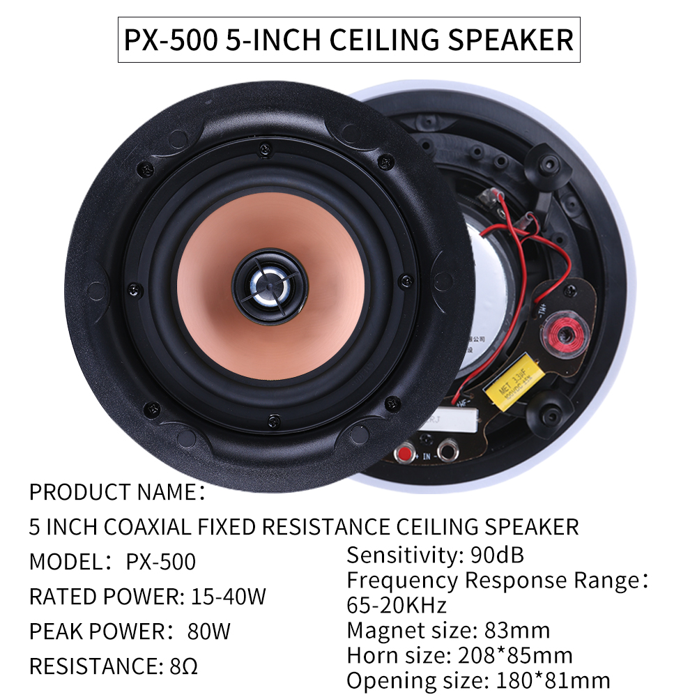 5.1 Home Theater Ceiling Speak - Audio Music Background recension och pris