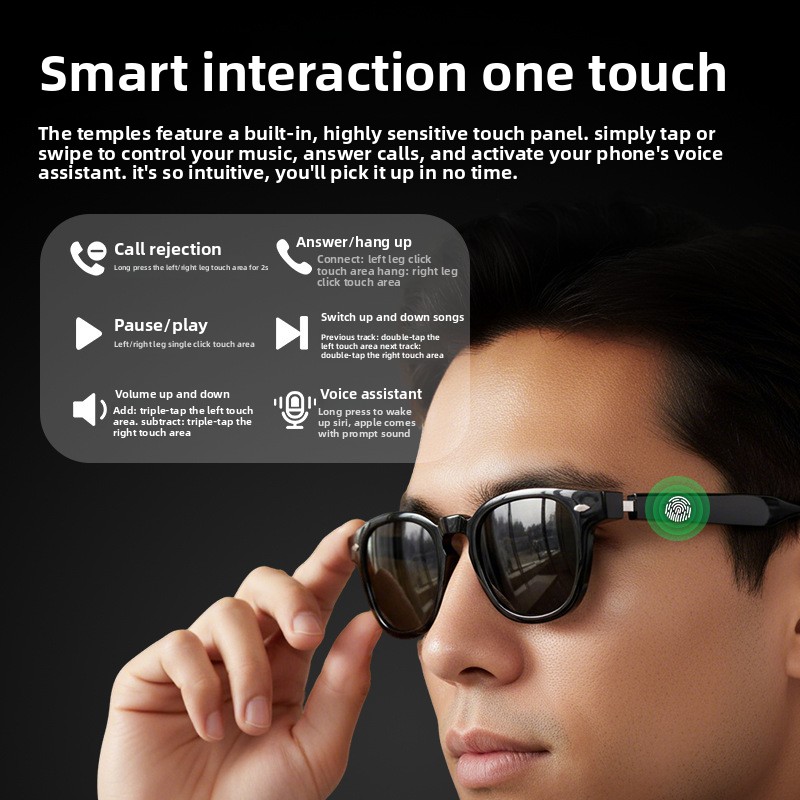 H06 Smart Glasses AI Real Time - Audio Music Recognition recension och pris
