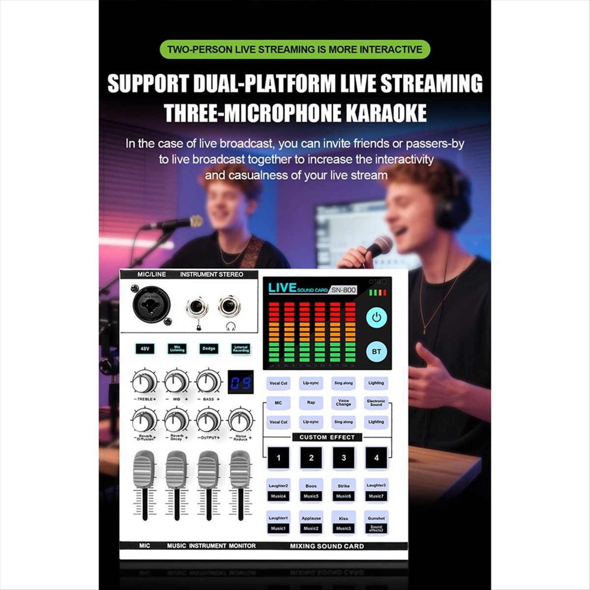 DTC5 SN800 Live Sound Card Voi - Audio And Music Mixer recension och pris