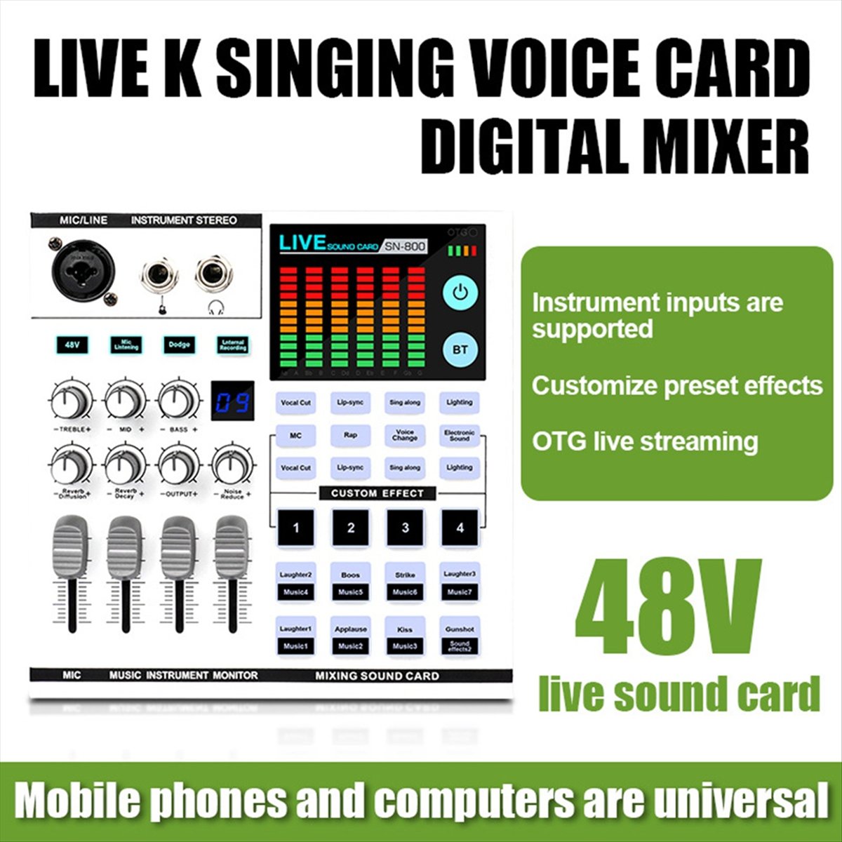 DTC5 SN800 Live Sound Card Voi - Audio And Music Mixer recension och pris